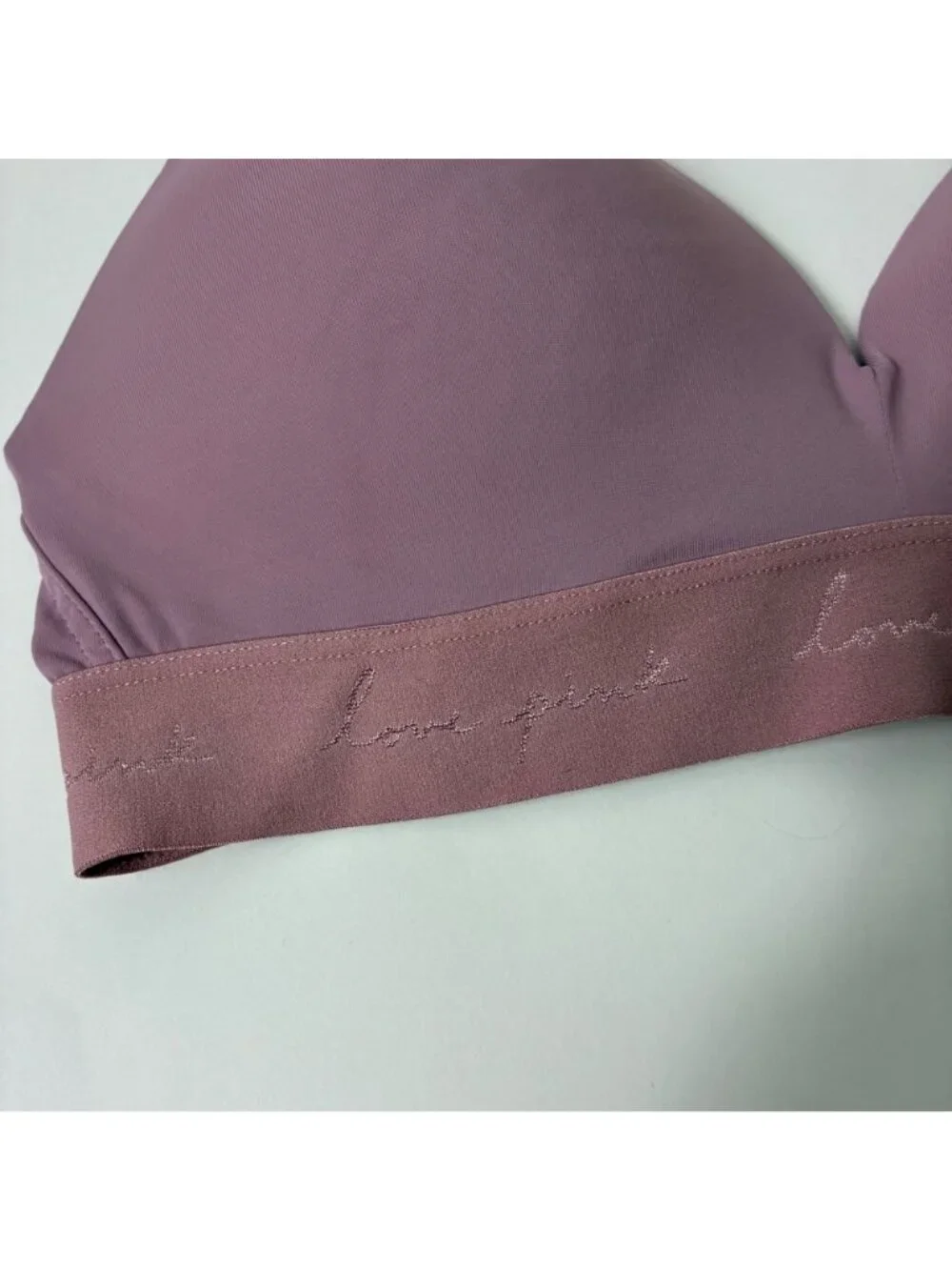 Victoria’s Secret PINK Wear Everywhere Wireless Push-Up Bra 36C Mauve Pink
